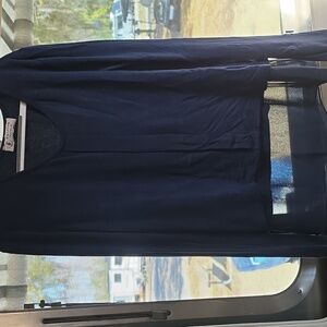 Femme Fatale Navy Blue Women's Top XS